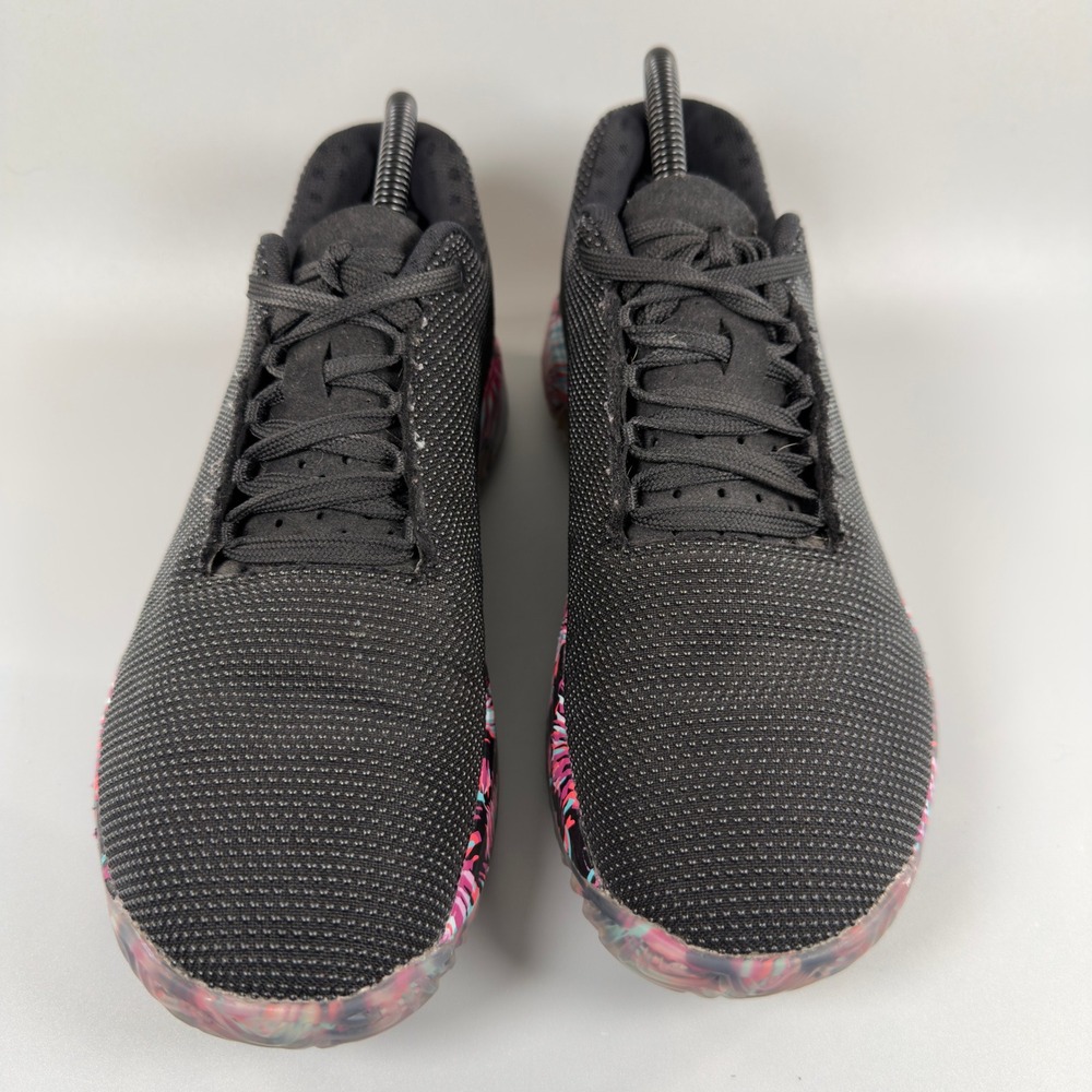 Nobull Outwork Trainer Womens 8.5 8 1/2 Gym Shoes Black Midnight Palm Low Lace - Picture 3 of 16
